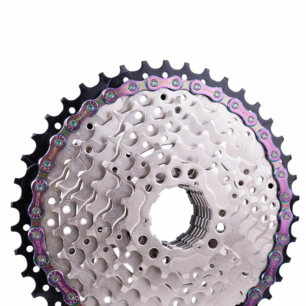 ZTTO Z09 Mountain Road Bike Chain 9-Speed 116 Links Carbon Steel Bicycle Chain ZTTO Z09 Mountain Road Bike Chain 9-Speed 116 Links Carbon Steel Bicycle Chain